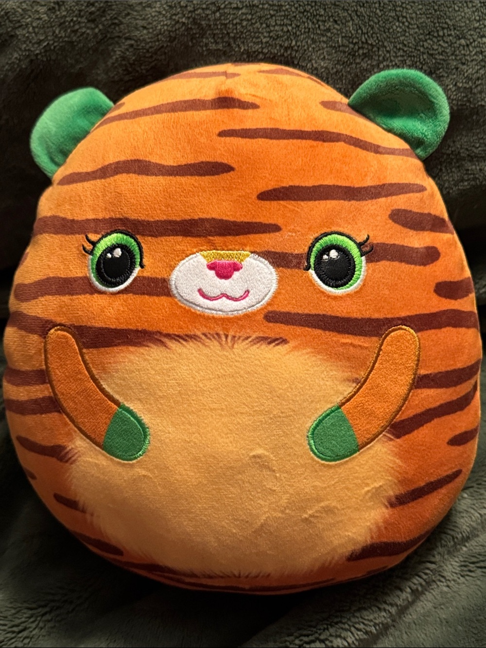 Ty Tiggy Orange and Brown Tiger Plush Stuffed Animal 9"